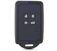 Votvlog Custodia in Silicone per la Copertura Della Chiave Dell'auto Adatto per Renault Clio Megane Koleos Kadjar Kangoo Twingo Talisman Captur Space Dacia Duster Remote Key Shell Accessori (Blu)