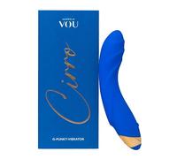 VOU Amorelie, vibratore a 7 livelli, punto G, 19 cm, impermeabile, batteria (blu)