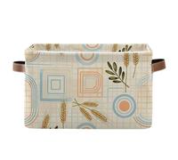 voucong 1 confezione da 1 cesto portaoggetti in stile boho, semplici e moderni, pieghevoli e impermeabili, con manico robusto, grande per regalo