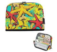 voucong Astuccio portapenne portatile di grande capacità, per adolescenti, ragazze, materiale scolastico, stella marina, cartone animato, stile anime