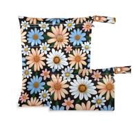 voucong Attraente borsa con motivo floreale margherita prop1 per palestra, confezione da 2 elementi essenziali da viaggio per bambini, con manici per scenario