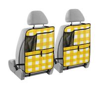 voucong Auto Sedile Posteriore San Valentino Plaids Checkered Safari Per Tablet 2 Pack Car Organizer Sedile Posteriore per Bambini Calcio Mat