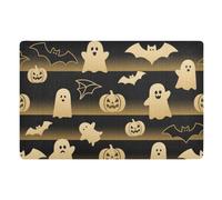 voucong Batman bianco per Halloween, ingresso interno 81,3 x 50,8 cm, in gomma antiscivolo, assorbente, per veranda