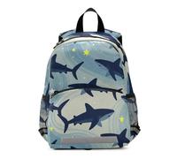 voucong Blue Shark Star Ocean Wave grandi zaini per bambini per scuola coulisse bookbag per bambino mochila para ni?as de 4 a?os