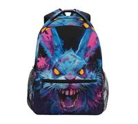 voucong Blue Terror Rabbit Dark Pop Art zaino per bambini con grande borsa libri per ragazzi mochilas escolares para ni?os de 10 a?os