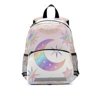 voucong Bohemian Pink Mysterious Star and Moon zaino accessori per bambini fascia toracica borse libro per bambini mochilas para ni?as de 2 a?os