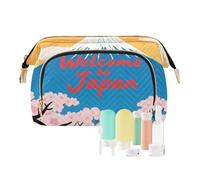 voucong Borsa da viaggio leggera da donna portamonete per articoli da toeletta borsa da viaggio Benvenuti in Giappone Scenery Culture