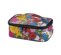voucong Borsa per il pranzo per gli uomini Stati Uniti Rosa Bellezza Fiore Impermeabile Isolato Tote Bag Lunch Bag para nino