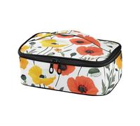 voucong Borsa per il pranzo per le donne della Macedonia del Nord papavero bellezza fiore escursionismo borse frigo Bolsa Tote para Mujer