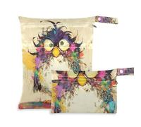 voucong Borsa per vestiti sporchi a prova di formiche, confezione da 2, per costume da bagno, con manici, per viaggi