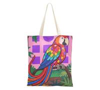 voucong Borsa tote in tela per donne con tasche con manici riutilizzabili borse di tela per hostess sfuse con frammenti di arte geometrica