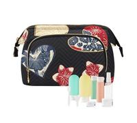 voucong Borse da toilette leggere portamonete da donna per borse da viaggio per donne stella stile giapponese a forma di cuore San Valentino