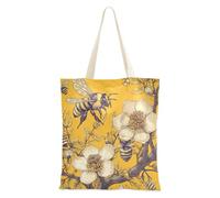 voucong Borse della spesa in tela di canapa di primavera tipo giallo di legno per le donne con tasche con manici borse di totalizzatore riutilizzabili all'ingrosso regali freddi per le amiche