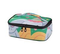 voucong Borse per il pranzo per adulti compleanno elefante cartone animato colorato riutilizzabile Lunch Coolers loncheras para ninas oscuras
