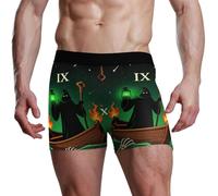 voucong Boxer da uomo con carta dei tarocchi Tristo Mietitore Horror Halloween Boxer da uomo, Carta dei Tarocchi Tristo Mietitore Horror Halloween, XXL