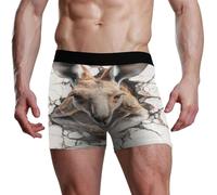 voucong Boxer da uomo in marmo 3D con retro in marmo, Retro in marmo canguro 3d, L