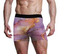 voucong Boxer da uomo in marmo in oro rosa e viola, Marmo Oro Rosa Viola, L