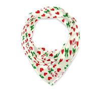 voucong Candy Canes Cuore sciarpa di seta quadrata funky hijab per le donne per la primavera 35x35 chal para mujer