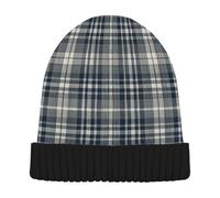 voucong Cappelli da uomo in stile vintage con motivo scozzese di bufalo a quadri grigi berretti da donna unici per passeggiate sulle ciaspole