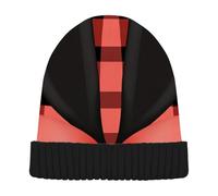 voucong Cappelli rossi da uomo con fiocco pasquale a quadri di bufalo da donna eleganti per passeggiate sulle ciaspole