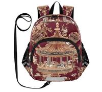 voucong Carino Ears Brown Court Style Carousel Zaino Per Daycare Guinzaglio Ragazzo/Ragazza Anti-Perso Personalizzato Mini Bookbag con Striscia Riflettente