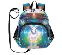 voucong Carino Orecchie Strane Capricorno Starry Tarocco Carta Bambini Zaino Quotidiano Guinzaglio Bambini Ragazzo/Ragazza Anti-Perso Personalizzato Bambini Scuola Asilo Scuola Libro Borsa con