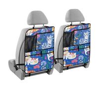 voucong Carseat Chic American Cats Royal Blue con tablet contiene 2 tappetini per sedile posteriore auto organizer per bambini