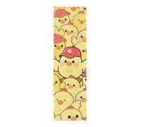 voucong Cartoon Carino Pollo Giallo Grip Tape per Skateboard con Design Anti-Strappo Pro Scooter Grip Tape 33×9 Inch repuesto para patineta