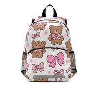 voucong Cartoon Cute Brown Bear zaino per pannolini borsa per pannolini coulisse bookbag per il bambino mochilas para la escuela