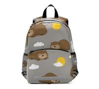 voucong Cartoon Sundown Lontra capretto ragazza zaini per scuola fascia toracica libro borse per ragazze mochilas para adolescenti chicas