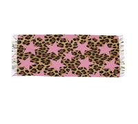 voucong Cheetah Leopard Cute Star Brown scialli e avvolge gonfio Faux Cashmere bella sciarpa per le donne