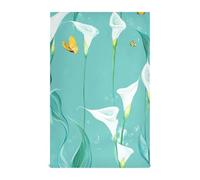 voucong Chic Calla Lily Turchese Fiori verde acqua asciugamani cucina porta asciugamani in microfibra per cucina 71,1 x 45,7 cm set di 6