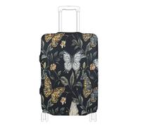 voucong Copertura elastica antipolvere per bagagli, resistente ai graffi, adatta per valigie, accessori da viaggio, 45,7-81,7 cm, motivo: farfalle in stile William Morris, William Morris Style