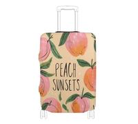 voucong Copertura elastica extra large per bagagli, resistente ai graffi, adatta per valigie e bagagli, adatta per i tramonti estivi da 45,7 a 81,7 cm, Tramonti estivi alla pesca, XL 29-32 in