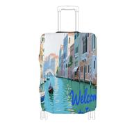 voucong Copertura elastica grande per bagagli, antigraffio, per valigie da viaggio, misura 45-81 cm, benvenuti in Italia, paesaggi culturali, Benvenuti in Italia Paesaggio Cultura, XL 29-32 in