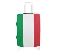 voucong Copertura elastica grande per bagagli, lavabile, adatta per valigie da portare con sé da 45 a 81 cm, bandiera italiana, verde e rosso, Bandiera Italia Verde Rosso, S 18-20 in, Classico