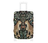 voucong Copertura elastica per bagagli da viaggio antigraffio per valigie Travel Essentials Fit 18-32 pollici William Morris S Design Leopard, William Morris S Design Leopardo, M 22-24 in, Classico