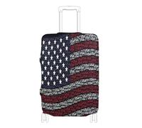 voucong Copertura elastica per bagagli da viaggio lavabile copertura per bagagli accessori da viaggio misura 45-81 cm bandiera americana, USA State Flag Americano, M 22-24 in, Classico