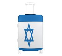 voucong Copertura elastica per bagagli da viaggio, resistente ai graffi, adatta per valigie da 45,7 a 81,7 cm, bandiera nazionale israeliana, Bandiera nazionale israeliana, L 26-28 in, Classico