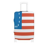 voucong Copertura elastica per bagagli, grande, resistente ai graffi, accessorio da viaggio per valigie da 45-81 cm, bandiera Betsy Ross dei primi Stati Uniti, blu e rosso, Betsy Ross Bandiera Early