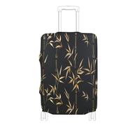 voucong Copertura elastica per bagagli, resistente ai graffi, adatta per valigie e valigie, adatta per 45-81 cm, in bambù William Morris, colore: oro e nero, William Morris Bamboos Oro Nero, L 26-28