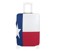 voucong Copertura elastica per bagaglio a mano, antigraffio, accessorio da viaggio, adatta per valigie da 45-81 cm, bandiera dello stato del Texas, blu e rosso, Bandiera dello Stato Texas Blu Rosso