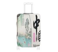 voucong Copertura elastica per bagaglio a mano resistente ai graffi, copertura elastica da viaggio Essentials Fit 45-81 cm Benvenuti in Cina Paesaggio Cultura, Benvenuti in Cina Scenery Culture, L 26