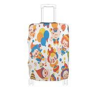 voucong Coperture elastiche per bagagli antigraffio Carry on Valigie Protezioni per bagagli Fit 18-32 Pollici Cartone Animato Carino Colorato Clown, Cartone animato carino colorato clown, S 18-20 in