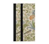 voucong Copri maniglia per frigorifero, stile retrò, motivo uccello iris William Morris, beige, decorazione per la casa, mantiene puliti gli elettrodomestici da cucina, macchie e polvere, per