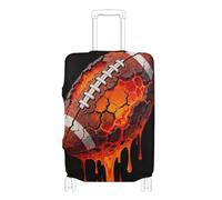 voucong Copribagagli elastico grande per valigie antigraffio adatto per valigie Protezione per bagagli Adatto a palla da rugby lavica a goccia da 45-81 cm, Palla da rugby lavica a goccia, S 18-20 in