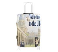voucong Copribagagli elastico per valigie lavabile copertura valigia viaggio Essentials Fit 45-81 cm Benvenuti nel Regno Unito Paesaggio Culture, Benvenuti nel Regno Unito Scenery Culture, M 22-24 in