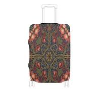 voucong Custodia protettiva elastica per bagagli, antigraffio, adatta a modelli Begonia William Morris da 45-81 cm, Motivo Begonia William Morris, S 18-20 in, Classico