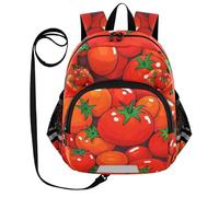 voucong Cute Ears Cute Cartoon Vegetale Pomodoro Carino Zaino Guinzaglio Ragazzo Ragazza Anti-Perso Zaino Personalizzato Con Tasca Bottiglia D'acqua con Striscia Riflettente