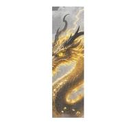 voucong Drago Cinese Oro Grip Tape per Skateboards Nastro Grip Antistrappo per Scooter Deck 33 × 9 Pollici lijas para Skate